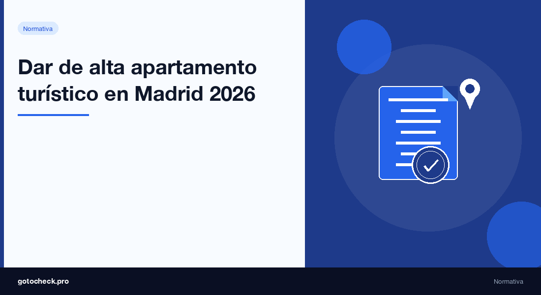 Dar de alta apartamento turístico en Madrid