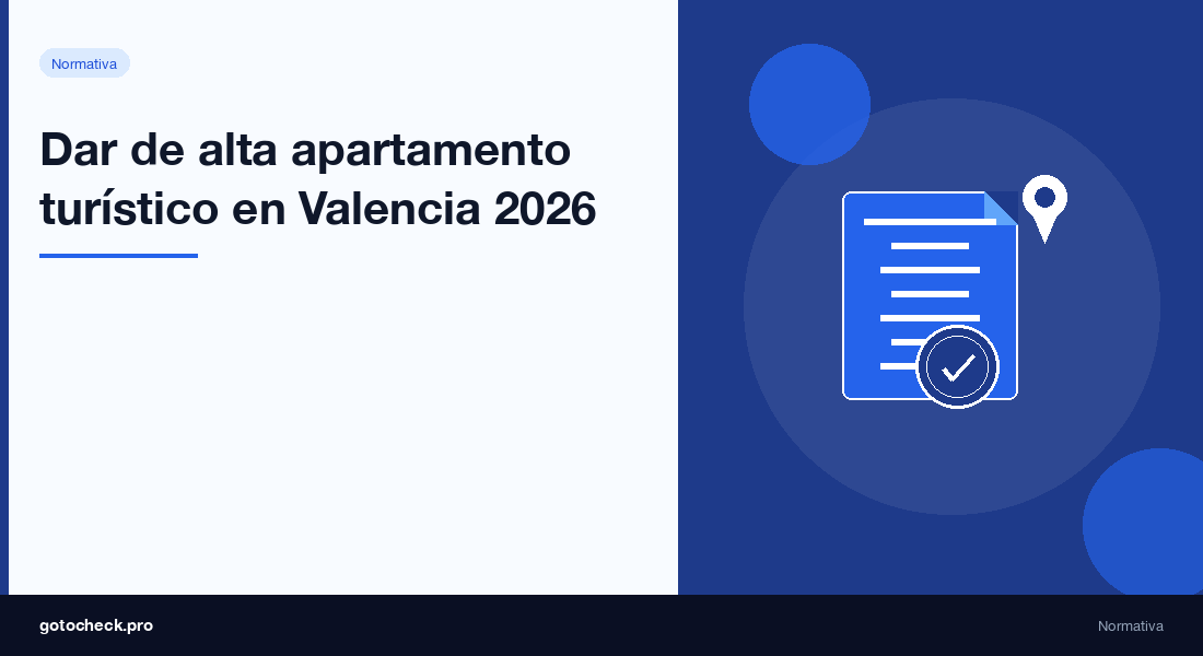 Dar de alta apartamento turístico en Valencia