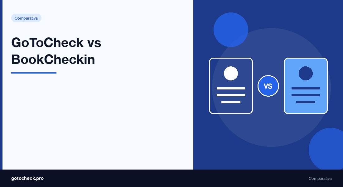 GoToCheck vs BookCheckin: la diferencia clave