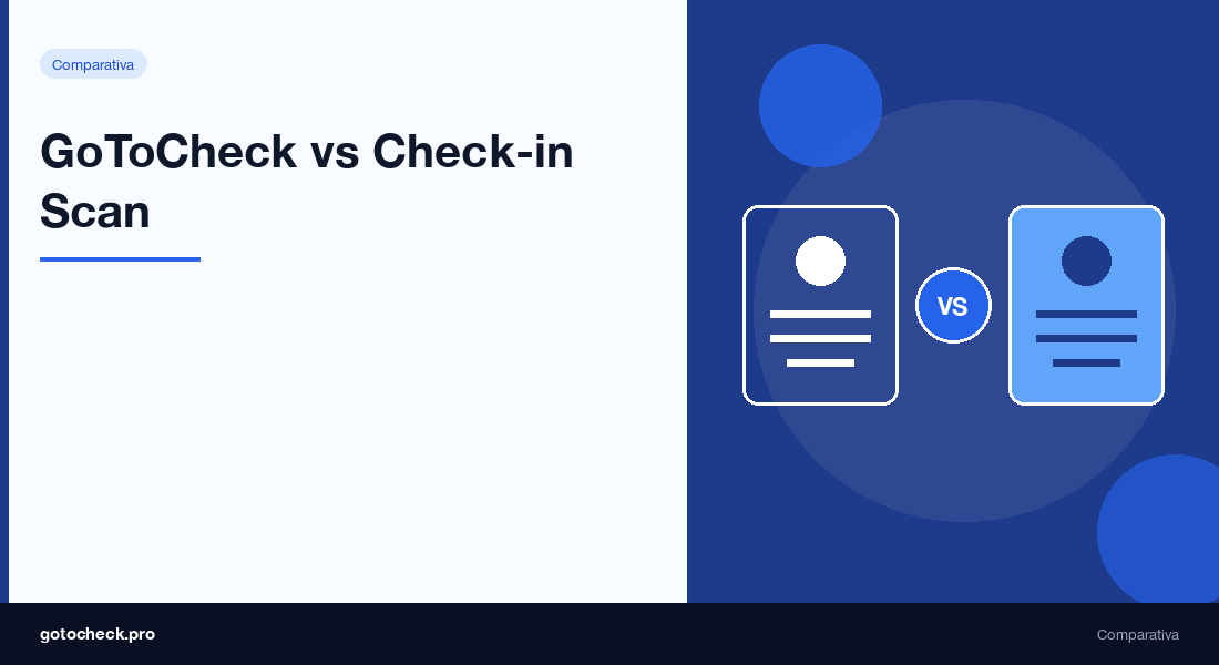 GoToCheck vs Check-in Scan: precios y mínimos