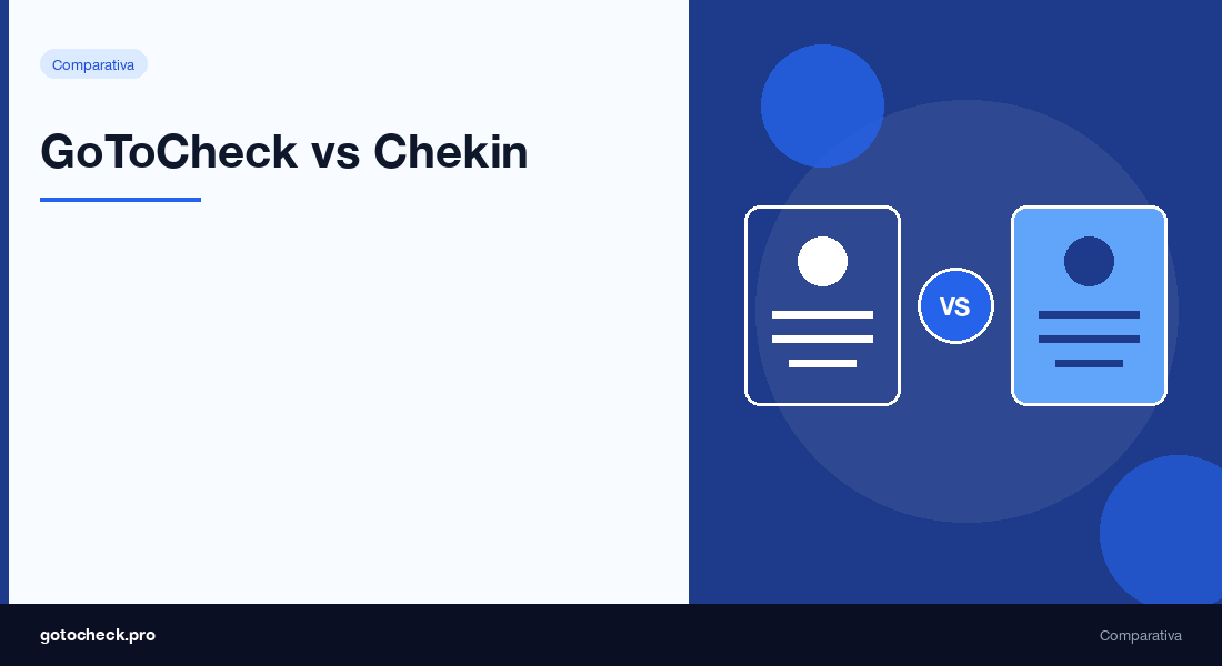 GoToCheck vs Chekin