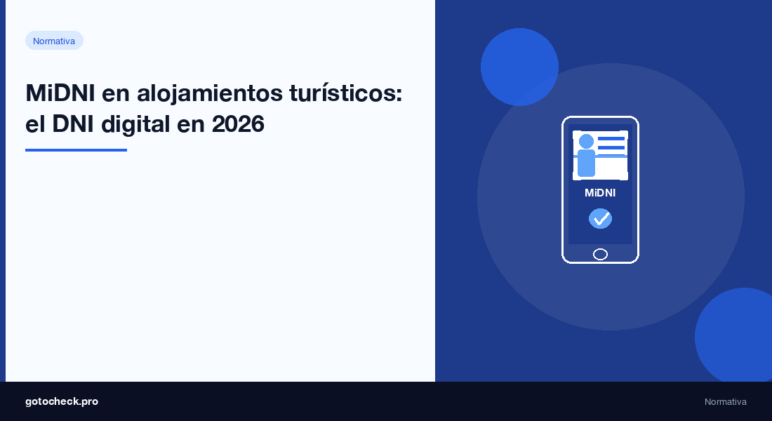 MiDNI en alojamientos turísticos