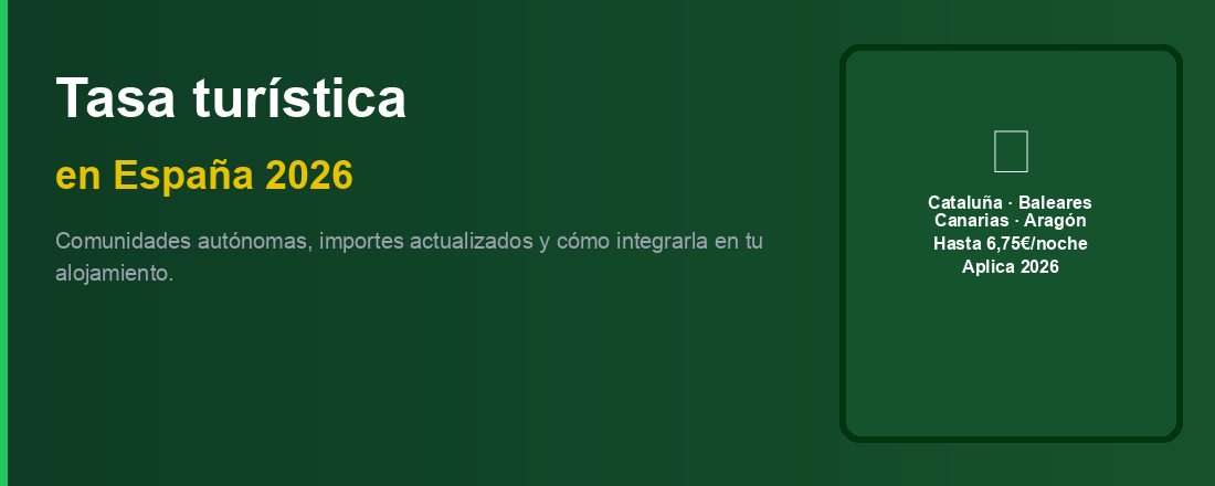 Tourist Tax in Spain 2026