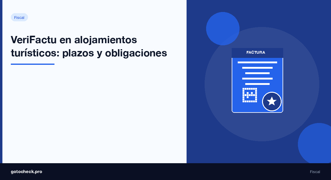 VeriFactu en alojamientos turísticos